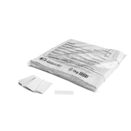 Sachet de confettis ignifugés 1kg - 55x17mm - BLANC MAGIC FX