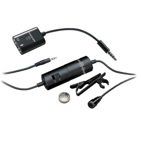 Micro lavalier omnidirectionnel sur minijack ATR3350IS Audio Technica