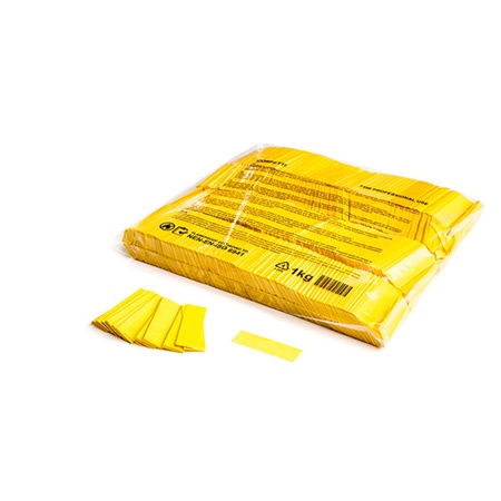 Sachet de confettis ignifugés 1kg - 55x17mm - JAUNE MAGIC FX