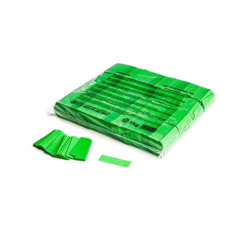 Sachet de confettis ignifugés 1kg - 55x17mm - VERT CLAIR MAGIC FX