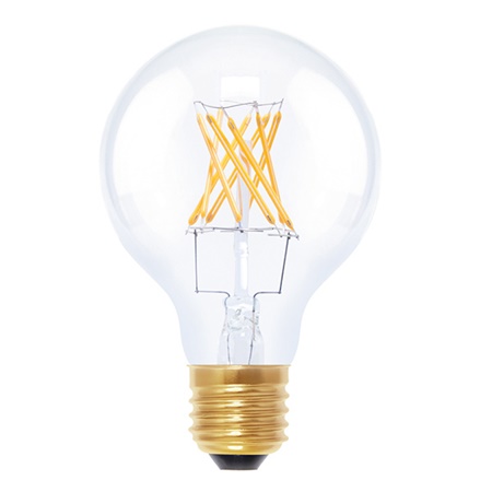 Lampe LED déco globe 6W E27 2200K IRC90 400lm 20000H - SEGULA