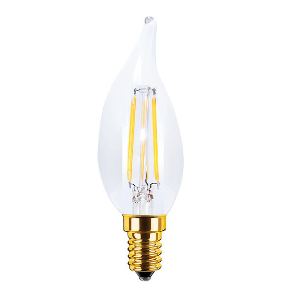 Lampe LED déco flamme 3,5W E14 2200K IRC90 250lm 20000H - SEGULA - LA BS