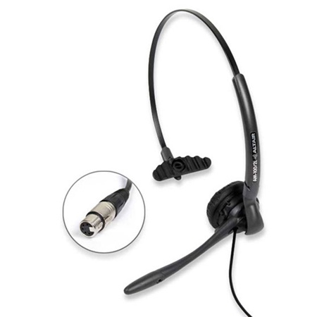 Micro casque léger mono oreille pour intercom filaire ALTAIR