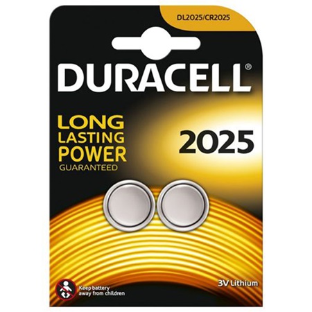 Lot de 2 piles CR2025 3V DURACELL