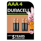 Blister de 4 piles NiMH rechargeables HR3 AAA 900mAh DURACELL