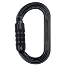 M33ATLN - Mousqueton oval léger PETZL OK Triact-Lock - Couleur : Noir