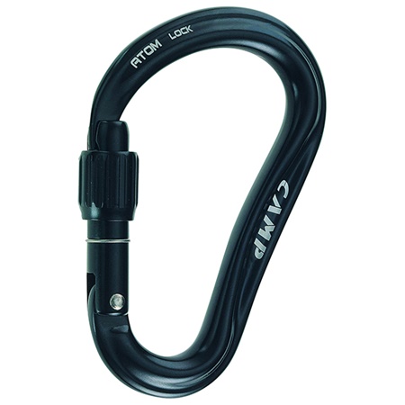 Mousqueton CAMP Atom Lock Black - Noir