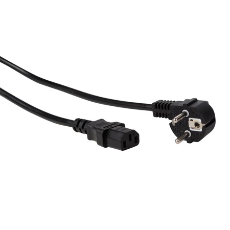 Cordon surmoulé PEREL CEE 22 - 1.80m noir 3 x 0,75mm² sans ergot