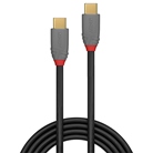Cordon USB 3.1 type C mâle/mâle - Long. : 1m - Noir LINDY