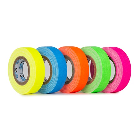 Lot de 5 Gaffers US GAF PRO TAPES Pro Gaff® Fluorescent MiniMix