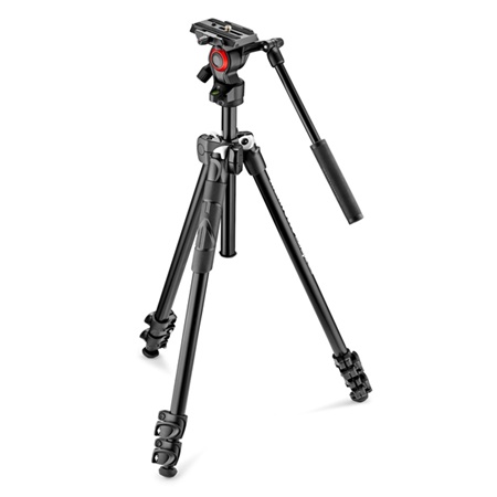 Trépied photo 3 sections aluminium MANFROTTO rotule fluide Befree Live