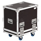 FLIGHT-2K10-2 - Flight-case Rythmes et Sons type cloche pour 2 enceintes QSC K10.2