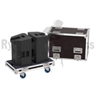 Flight-case Rythmes et Sons type cloche pour 2 enceintes QSC K10.2