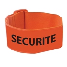 Brassard 100% polyester orange réglable sur Velcro - SECURITE