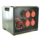 Coffret d'alimentation 63A Tetra empilable vers 4 x P17 32A Tetra