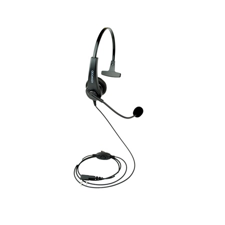 KHS7AC Micro-casque léger avec PTT pour TK3501E ou TK3701DE Kenwood