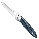 Couteau de poche ouverture une main LEATHERMAN Skeletool KBX bleu