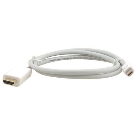 Cordon Mini DisplayPort mâle - HDMI mâle - Long. : 1,8m KRAMER