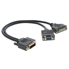 Cordon adaptateur DVI-I mâle vers DVI-D + VGA fem. KRAMER ADC-DM/DF+GF