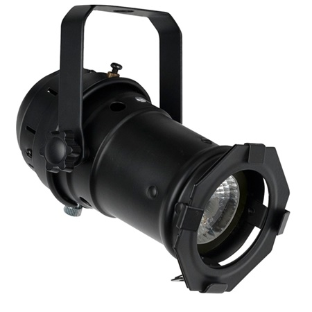 Projecteur PAR 16 Led 10W SHOWTEC noir blanc chaud graduable