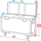 Flight-case DAP AUDIO pour 2 lyres SHOWTEC Phantom 65 Spot