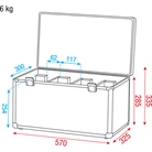 Flight-case de transport pour 4 projecteurs SHOWTEC Club Par