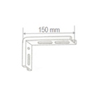 EQUERRE-150MMN - Equerre pour fixation murale de 150mm laquée noir  TOSO