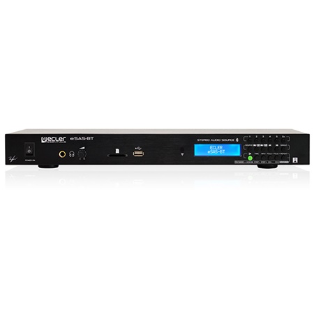 Lecteur USB/SD/Bluetooth/tunerFM rackable 1U ESAS BT Ecler