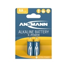 Lot de 2 piles alcaline X Power LR06 AA Ansmann