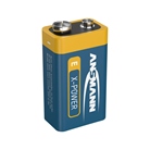 9V-ALCA-1-AN - Pile 9V Alcaline 6LR61 Ansmann