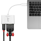 Adaptateur USB 3.1 type C mâle - VGA femelle et report USB 3.1 - 1080p