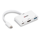 Adaptateur USB 3.1 type C mâle - HDMI, USB 3.0, report USB 3.1 -4K UHD