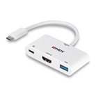 Adaptateur USB 3.1 type C mâle - HDMI, USB 3.0, report USB 3.1 -4K UHD