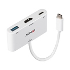 Adaptateur USB 3.1 type C mâle - HDMI, USB 3.0, report USB 3.1 -4K UHD