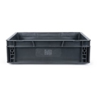 Bac ''EU'' en polypropylène BLACKCASE - 400x300x120mm - Noir 14,4l
