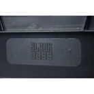 Bac ''EU'' en polypropylène BLACKCASE - 400x300x120mm - Noir 14,4l