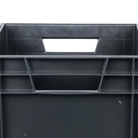 Bac ''EU'' en polypropylène BLACKCASE - 400x300x290mm - Noir 34,8l