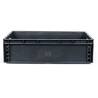 BAC600400-165-N - Bac ''EU'' en polypropylène BLACKCASE - 600x400x165mm - Noir 39,6l