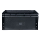 BAC600400-290-N - Bac ''EU'' en polypropylène BLACKCASE - 600x400x290mm - Noir 69,6l