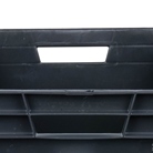 Bac ''EU'' en polypropylène BLACKCASE - 600x400x290mm - Noir 69,6l