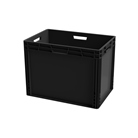 BAC600400-445-N - Bac ''EU'' en polypropylène BLACKCASE - 600x400x445mm - Noir 106,8l