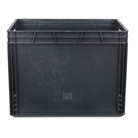BAC600400-445-N - Bac ''EU'' en polypropylène BLACKCASE - 600x400x445mm - Noir 106,8l