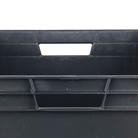 Bac ''EU'' en polypropylène BLACKCASE - 600x400x445mm - Noir 106,8l