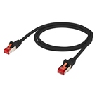 Cordon Ethernet CAT. 6a S/FTP - RJ45/RJ45 - Couleur NOIR - Long. 50cm