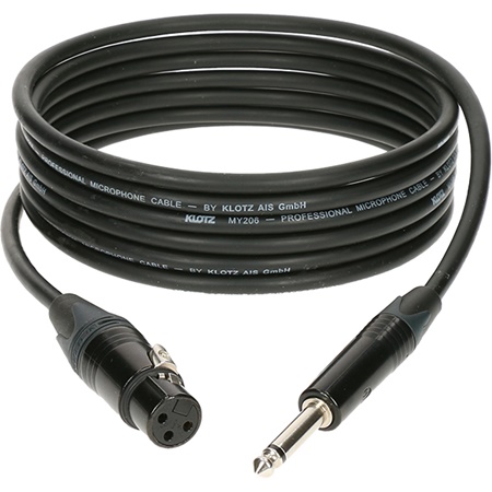 Cordon XLR 3 femelle - JACK Mono mâle - longueur 3m