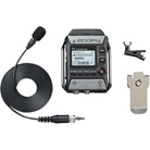 Enregistreur portable 24bits/96kHz avec micro cravate inclus F1 ZOOM