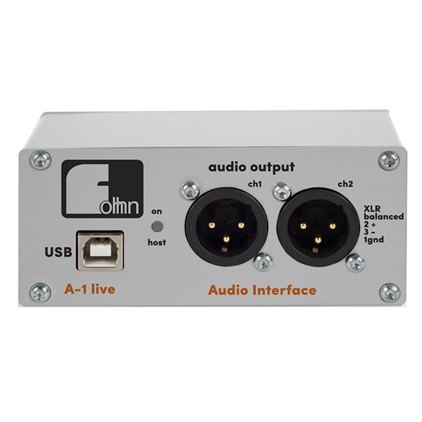 Boitier symétriseur stéréo USB vers XLR analogiques Fohhn A-1 - LA BS