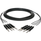 Multipaire analogique 4 JACK 6,35 STEREO mâle - mâle - 6m KLOTZ CABLES