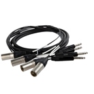 Multipaire 4 XLR3 mâle - 4 JACK stéréo mâle - longueur 3m SOMMER CABLE