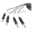 Multipaire 4 XLR3 mâle - 4 JACK stéréo mâle - longueur 3m SOMMER CABLE